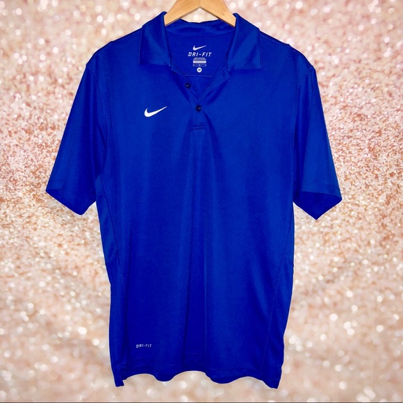 royal blue nike golf shirt